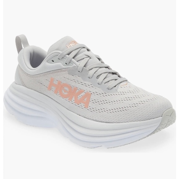 HOKA Women's Bondi 8 Harbor Mist/Lunar Rock, Size 7.5 - Picture 3 of 9